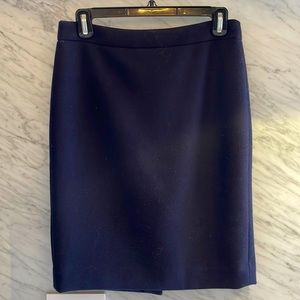 J. Crew Navy Blue No. 2 Pencil skirt in Italian stretch wool -Size 4 Petite